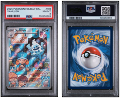 2025 Pokemon Holiday Vanillish PSA 8 190/182 BEAUTIFUL - Image 1