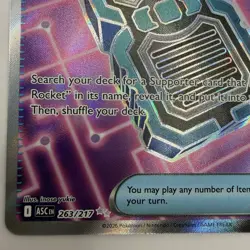 Team Rocket's Transceiver 263/217 Pokemon ME: ASC Ultra Rare Holo 2026 NM - Image 5