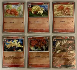 Pokemon TCG Scarlet And Violet Vulpix Ninetails Reverse Holo Lot! Pack Fresh! - Image 1