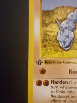 1999 Pokemon Onix 056/102 Base Set 1st Edition - Image 3