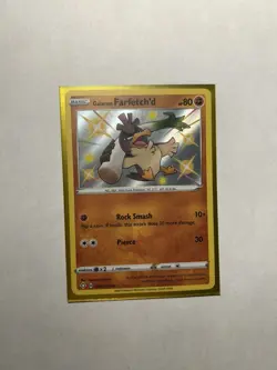 Pokemon Shining Fates Holo Rare Galarian Farfetch'd SV063/SV122 Pack Fresh - Image 1