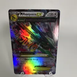 Pokemon M Rayquaza EX Full Art Ultra Rare Holo 76/108 Roaring Skies 220 HP - Image 2