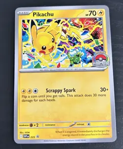 Pokemon Pikachu 225 World Championships 2025 Promo Scarlet & Violet 70 HP - Image 1