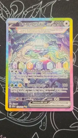 Terapagos ex 170/142 Sv07: Stellar Crown Special Illustration Rare Pokemon NM- - Image 1