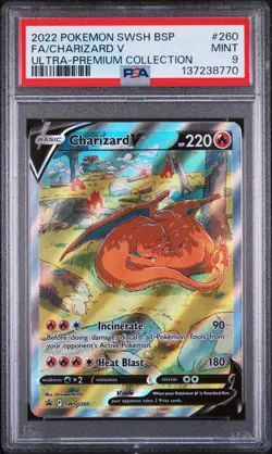 Charizard V 260 Sword & Shield Ultra-premium Collection-charizard Pokemon PSA 9 - Image 1