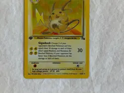 1999 Pokemon Fossil 1st Edition Raichu Holo 14/62 WOTC Rare LP Vintage - Image 4