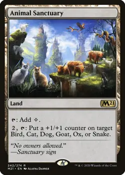 MTG - Animal Sanctuary - Core Set 2021 - X1 - (NM) - - Image 1