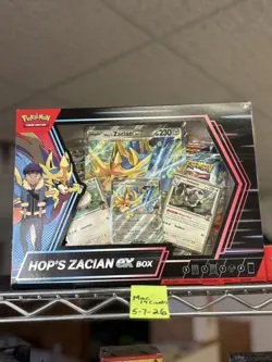Pokemon TCG Hop's Zacian ex Boxes-Sealed New W/ Promos + 4 Booster Packs In Each - Image 1
