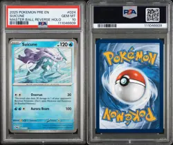 Pokemon TCG - Prismatic Evolutions - Suicune Master Ball 024 PSA 10 - Image 1