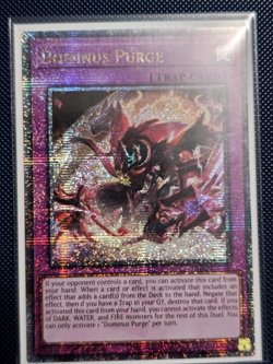 Yugioh Dominus Purge Quarter Century Secret Rare INFO-EN078 1st Ed QCSR - Image 1