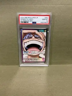 PSA 10 Monkey D. Luffy (Alt Art) OP09-061 - ONE PIECE Japanese 2024 - Image 1