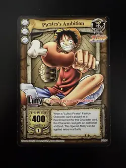One Piece CCG The Quest Begins Pirate’s Ambition Luffy PR001 Shonen Jump Promo - Image 1
