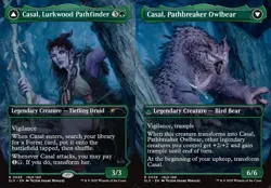 Casal, Lurkwood Pathfinder // Casal, Pathbreaker Owlbear - Ex Secret Lair NM MTG - Image 1