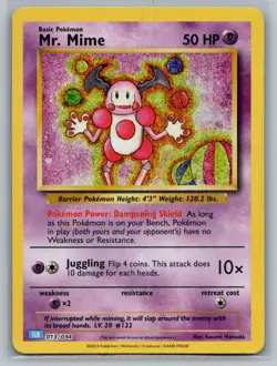 Mr. Mime 013/034 Holo Trading Card Game Classic Pokemon Holo NM - Image 1