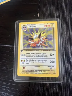 Pokemon Jolteon TCG Jungle 4/64 Holo 1st Edition Rare Card - Image 1