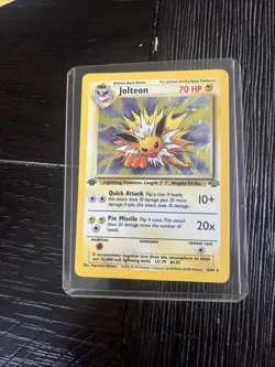 Pokemon Jolteon TCG Jungle 4/64 Holo 1st Edition Rare Card - Image 5