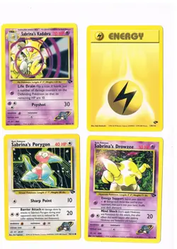 POKEMON GYM CHALLENGE SET -bundle of 4 cards (GTF#57) - Image 1