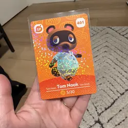 A TOM NOOK 002 Animal Crossing Amiibo Authentic Nintendo Mint Card From Series 1 - Image 1