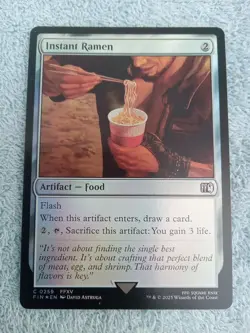 Instant Ramen (Foil) - 0259 - Final Fantasy - MTG - MINT PACK FRESH - Image 1
