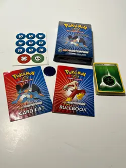 Pokemon Trading Card Game Sapphire Theme Deck (2003) with Accessories! - Image 1