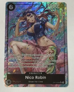Bandai One Piece CCG Nico Robin OP12-087 SR Alternate Art Foil Character Card - Image 3