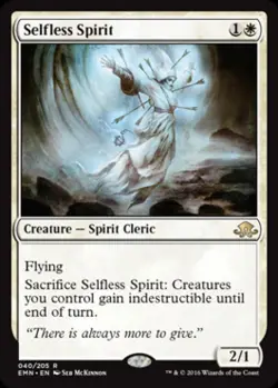 MTG English Selfless Spirit NM Normal Eldritch Moon - Image 1