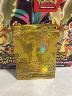 2025 Pokemon Phantasmal Flames Card 130/094 Mega Charizard EX Gold - Image 1