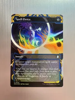 Spell Pierce - 23 - MTG: Secrets of Strixhaven - Borderless - Uncommon - FOIL - Image 1