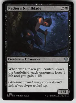 Nadier's Nightblade Normal U Commander: Bloomburrow 184 NM - Image 1