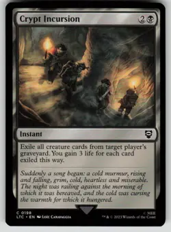 Crypt Incursion Commander: The Lord of the Rings 198 MTG NM - Image 1