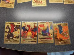 Pokemon Charizard Pikachu Card Lot Of 30 VMAX EX Gx V Gold Foil Fan Art Cards - Image 2