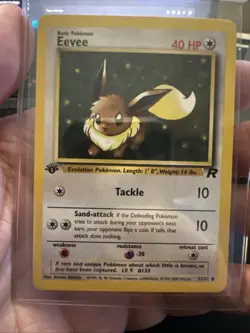 Eevee 55/82 1st Edition Team Rocket NM Pokemon - Image 1