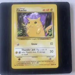 Pokemon TCG Pikachu Base Set 58/102 Regular MP. - Image 2