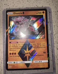 Pokemon Company Diancie Prism Star 74/131 Sm-Forbidden Light Holo Prism Rare - Image 1
