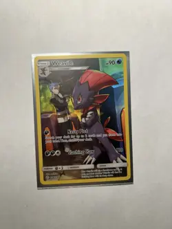 Weavile Secret Rare 238/236 Pokemon Cosmic Eclipse Holo Near Mint - Image 1