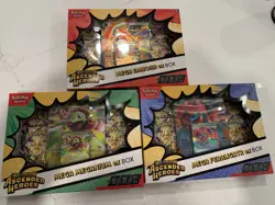 Pokemon Mega Evolution Ascended Heroes Ex Box Set of 3 Factory Sealed - Image 1