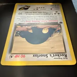 Pokemon TCG Rocket's Snorlax 33/132 1st Edition Gym Heroes Rare Basic 90 HP WotC - Image 3