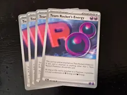 4x Team Rocket's Energy 182/182 x4 - Destined Rivals - Pokemon Playset - Image 1