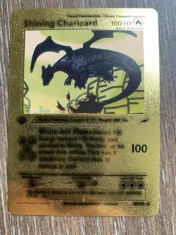 Ultra Rare Shining Charizard -107/105 Gold Foil Pokemon Card - Make An Offer! - Image 1