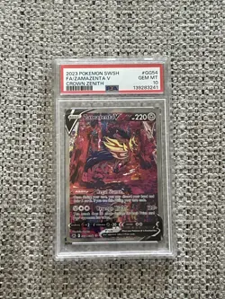 Pokemon Zamazenta V Full Art GG54/GG70 Crown Zenith PSA 10 New Cert - Image 1