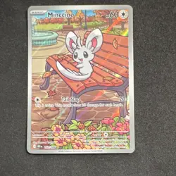 Pokemon Minccino 152/086 Black Bolt Illustration Rare Holo Full Art English NM - Image 1