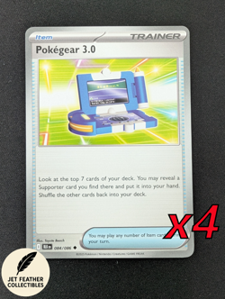 Pokegear 3.0 - 084/086 - 4X - Black Bolt - Pokemon TCG - Playset - Image 1