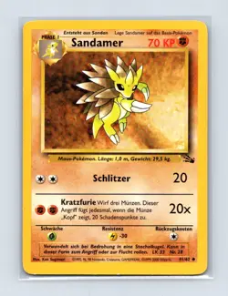 Sandslash 41/62 Uncommon Fossil Pokemon Lightly Played - Image 1