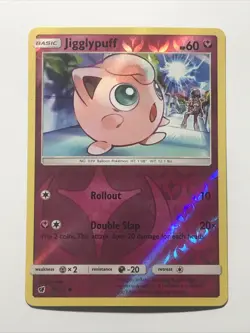 Pokemon TCG Jigglypuff 71/111 Reverse Holo Crimson Invasion Sun & Moon - Image 3