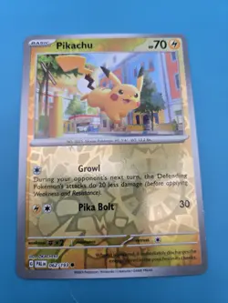 Pokemon TCG Pikachu 062/193 Scarlet & Violet: Paldea Evolved Reverse Holo LP - Image 1