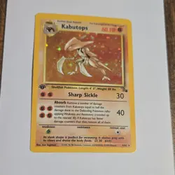 Pokemon Kabutops Fossil Holo Rare Wizards 9/62 1st Edition English 1999 60 HP - Image 3