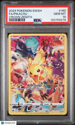 2023 Pokemon Sword And Shield Crown Zenith Pikachu Fa PSA 10 160/159 - Image 1