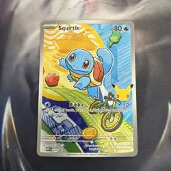 Pokemon Squirtle 039 First Partner Illustration Full Art Holo Promo - Image 1