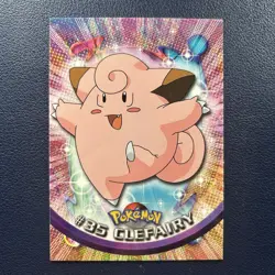 Clefairy #35 Pokemon 1999 Topps TV Animation Edition Series 1 Black Logo - Image 1