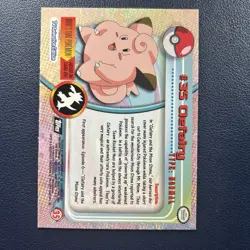 Clefairy #35 Pokemon 1999 Topps TV Animation Edition Series 1 Black Logo - Image 2
